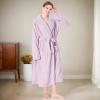 imageCatalonia Womens Plush Long Robe Shawlcollar Warm Comfy Fluffy Bathrobe Valentines Day Gift Mothers Day Gift for WomenPurpleshawl