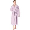 imageCatalonia Womens Plush Long Robe Shawlcollar Warm Comfy Fluffy Bathrobe Valentines Day Gift Mothers Day Gift for WomenPurpleshawl