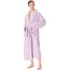 imageCatalonia Womens Plush Long Robe Shawlcollar Warm Comfy Fluffy Bathrobe Valentines Day Gift Mothers Day Gift for WomenPurpleshawl