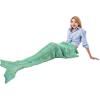 imageCatalonia Mermaid Tail Blanket with AntiSlip Neck StrapGreen Knit