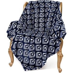 imageCatalonia Moroccan Lotus Blue Fleece Throw Blanket for Couch Lightweight Soft Cozy All Seasons Lounging Blanket Retro Living Room Decor Blanket Valentines Day Gift 50x60 inchesLotus Blue