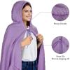 imageCatalonia Hooded Wearable Blanket Poncho for Adults Lightweight Fleece Cape with Hand Pockets Cozy Plush Wrap Gifts IdeasPurple