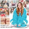 imageCatalonia Hoodie Blanket Oversized Wearable Blanket Hoodie for Women Men  Sweatshirt Blanket with PocketBlue