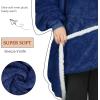 imageCatalonia Hoodie Blanket Oversized Wearable Blanket Hoodie for Women Men  Sweatshirt Blanket with PocketDark Blue
