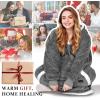 imageCatalonia Hoodie Blanket Oversized Wearable Blanket Hoodie for Women Men  Sweatshirt Blanket with PocketGray
