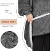 imageCatalonia Hoodie Blanket Oversized Wearable Blanket Hoodie for Women Men  Sweatshirt Blanket with PocketGray