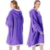 imageCatalonia Hoodie Blanket Oversized Wearable Blanket Hoodie for Women Men  Sweatshirt Blanket with PocketPurple