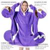 imageCatalonia Hoodie Blanket Oversized Wearable Blanket Hoodie for Women Men  Sweatshirt Blanket with PocketPurple