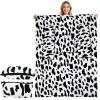 imageCatalonia Packable Travel Wearable Blanket Pillow with Sleeves for Adults 2 in 1 Wearable Blanket with PocketsDalmatian