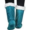 imageCatalonia Sherpa Slipper Socks for WomenWinter Indoor Home Non Skid BootiesSoftWarmFluffyAqua