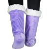 imageCatalonia Sherpa Slipper Socks for WomenWinter Indoor Home Non Skid BootiesSoftWarmFluffyPurple