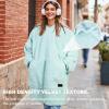 imageCatalonia Wearable Blanket Hoodie  Oversized Hoodie Blanket Sweatshirt Blanket for Women Men AdultsAque