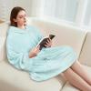 imageCatalonia Wearable Blanket Hoodie  Oversized Hoodie Blanket Sweatshirt Blanket for Women Men AdultsAque