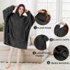 imageCatalonia Wearable Blanket Hoodie  Oversized Hoodie Blanket Sweatshirt Blanket for Women Men AdultsBlack