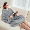 imageCatalonia Wearable Blanket Hoodie  Oversized Hoodie Blanket Sweatshirt Blanket for Women Men AdultsGray