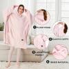imageCatalonia Wearable Blanket Hoodie  Oversized Hoodie Blanket Sweatshirt Blanket for Women Men AdultsPink