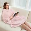 imageCatalonia Wearable Blanket Hoodie  Oversized Hoodie Blanket Sweatshirt Blanket for Women Men AdultsPink