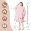 imageCatalonia Wearable Blanket Hoodie  Oversized Hoodie Blanket Sweatshirt Blanket for Women Men AdultsPink