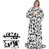 imageCatalonia Packable Travel Wearable Blanket Pillow with Sleeves for Adults 2 in 1 Wearable Blanket with PocketsDalmatian