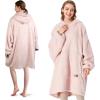 imageCatalonia Wearable Blanket Hoodie  Oversized Hoodie Blanket Sweatshirt Blanket for Women Men AdultsPink