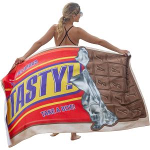 imageCatalonia Hawaiian Tropical Beach Towel Oversized 40x71 Quick Dry SandFree Beach Gift Extra Large Lightweight Towel for Adults Pool Swim Travel Mat Summer Fun Chocolate Gifts for Him HerChocolate