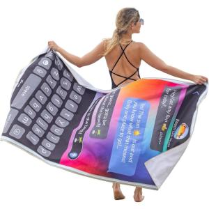 imageCatalonia Hawaiian Tropical Beach Towel Oversized 40x71 Quick Dry SandFree Beach Gift Extra Large Lightweight Towel for Adults Pool Swim Travel Mat Summer Fun Chocolate Gifts for Him HerVintage Phone