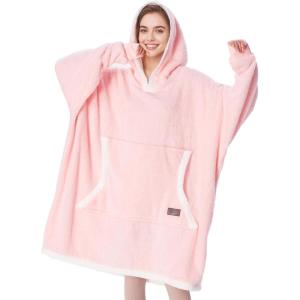 imageCatalonia Hoodie Blanket Oversized Wearable Blanket Hoodie for Women Men  Sweatshirt Blanket with PocketPink