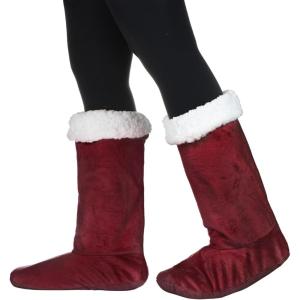 imageCatalonia Sherpa Slipper Socks for WomenWinter Indoor Home Non Skid BootiesSoftWarmFluffyWine