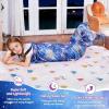 image:imageCatalonia Kids Mermaid Tail Blanket Cozy Mermaid Sleeping Bag Fish Scale PatternDeep Blue Seashell