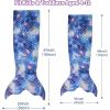 image:imageCatalonia Kids Mermaid Tail Blanket Cozy Mermaid Sleeping Bag Fish Scale PatternDeep Blue Seashell