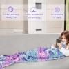 image:imageCatalonia Kids Mermaid Tail Blanket Cozy Mermaid Sleeping Bag Fish Scale PatternGalaxy