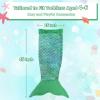 image:imageCatalonia Kids Mermaid Tail Blanket Cozy Mermaid Sleeping Bag Fish Scale PatternGlow in the Darkgreen