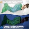 image:imageCatalonia Kids Mermaid Tail Blanket Cozy Mermaid Sleeping Bag Fish Scale PatternGlow in the Darkgreen