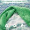 image:imageCatalonia Kids Mermaid Tail Blanket Cozy Mermaid Sleeping Bag Fish Scale PatternGlow in the Darkgreen