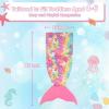 image:imageCatalonia Kids Mermaid Tail Blanket Cozy Mermaid Sleeping Bag Fish Scale PatternGlow in the Darkpink