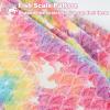 image:imageCatalonia Kids Mermaid Tail Blanket Cozy Mermaid Sleeping Bag Fish Scale PatternGlow in the Darkpink