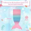 image:imageCatalonia Kids Mermaid Tail Blanket Cozy Mermaid Sleeping Bag Fish Scale PatternRainbow Ombre Pink Tail