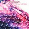 image:imageCatalonia Kids Mermaid Tail Blanket Cozy Mermaid Sleeping Bag Fish Scale PatternStarlight