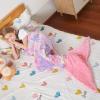image:imageCatalonia Kids Mermaid Tail Blanket Super Soft Plush Flannel Sleeping Snuggly Blanket for Girls Galaxy Fish Scale Pattern Kids Gift IdeaGlow in the Darkstarrysky
