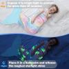 image:imageCatalonia Kids Mermaid Tail Blanket Super Soft Plush Flannel Sleeping Snuggly Blanket for Girls Galaxy Fish Scale Pattern Kids Gift IdeaGlow in the Darkblue