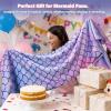 image:imageCatalonia Ultra Soft Mermaid Tail Blanket for Kids Fish Tail Snuggly Blanket Cozy Fleece Mermaid Gift for Girls ToddlersPurple Mermaid