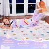 image:imageCatalonia Ultra Soft Mermaid Tail Blanket for Kids Fish Tail Snuggly Blanket Cozy Fleece Mermaid Gift for Girls ToddlersUnicorn Purple