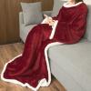 image:imageCatalonia Sherpa Wearable Blanket Blanket Poncho Wrap with Hood Soft Warm Cozy Snuggle Banket