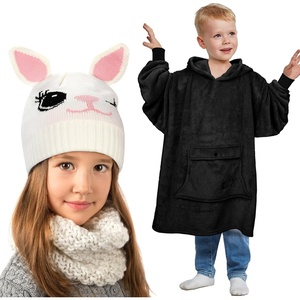 image:imageCatalonia Oversized Blanket Hoodie Sweatshirt for Kids amp Kids Knit Hats