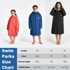 image:imageCatalonia Kids Swim Parka with Hood Waterproof Sherpa Lined Swim Coat with Inner Pocket amp WriteOn Name TagBlue
