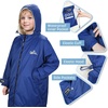 image:imageCatalonia Kids Swim Parka with Hood Waterproof Sherpa Lined Swim Coat with Inner Pocket amp WriteOn Name TagBlue