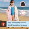 image:imageCatalonia Kids Swim Parka with Hood Waterproof Sherpa Lined Swim Coat with Inner Pocket amp WriteOn Name TagPink