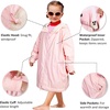 image:imageCatalonia Kids Swim Parka with Hood Waterproof Sherpa Lined Swim Coat with Inner Pocket amp WriteOn Name TagPink