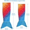 image:imageCatalonia Mermaid Tail Blanket for Girls Fish Tail Snuggly Blanket Cozy Fleece Mermaid Gift for KidsToddlersRainbow Sparkling Stars
