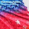 image:imageCatalonia Mermaid Tail Blanket for Girls Fish Tail Snuggly Blanket Cozy Fleece Mermaid Gift for KidsToddlersRainbow Sparkling Stars